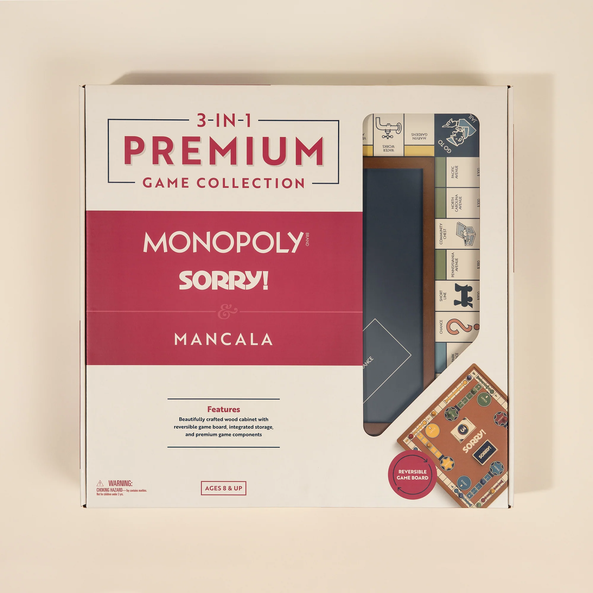 3-in-1 Premium Game Collection: Monopoly, Sorry & Mancala - Image 9