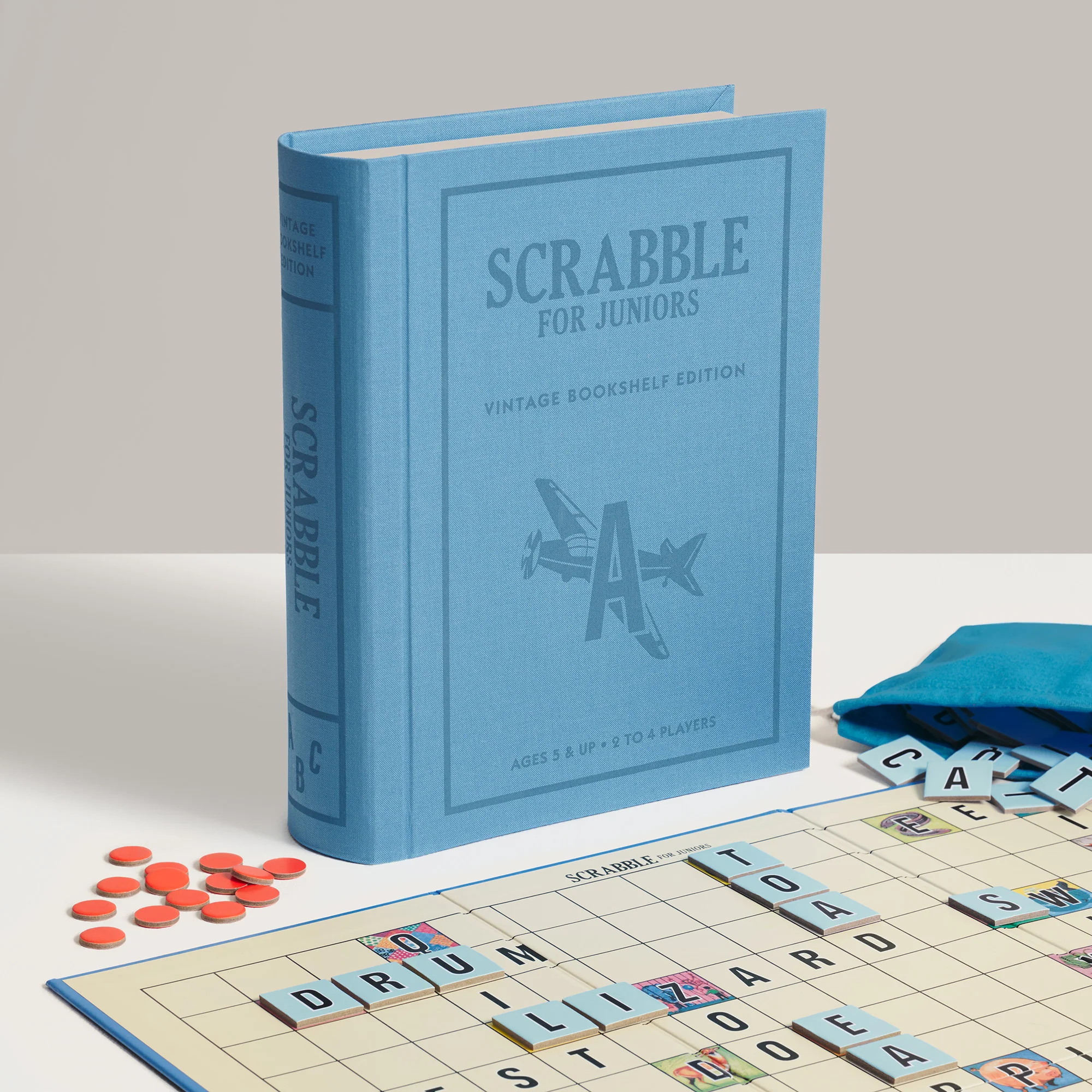 Scrabble for Juniors Vintage Bookshelf Edition - Image 5