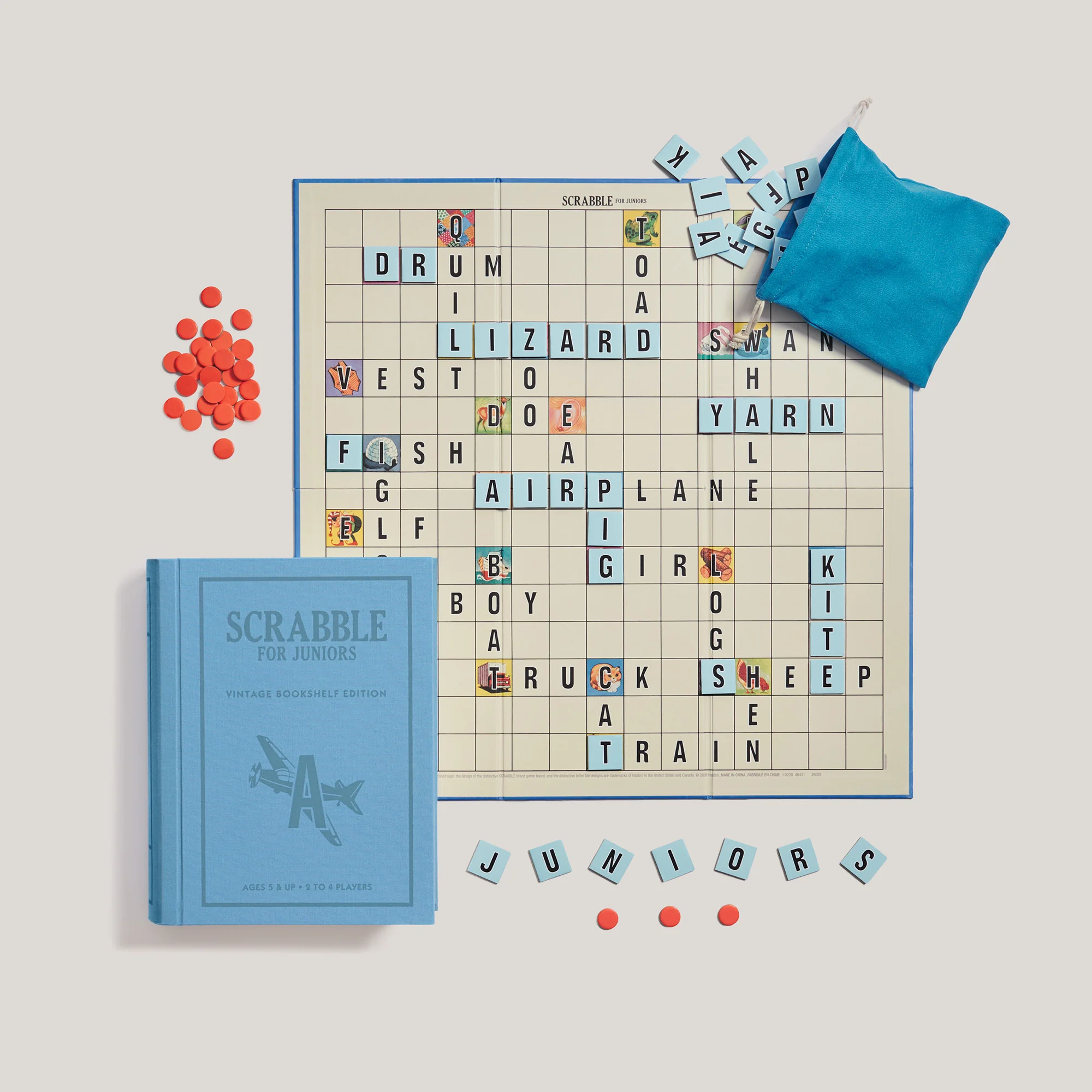 Scrabble for Juniors Vintage Bookshelf Edition - Image 6